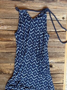Time and Tru Navy and White Dress